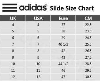 adilette 22 size guide